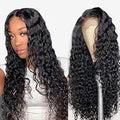 Alibeauty 13.4 in Lace Front Water Wave Wig - 180% Density Natural