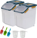 YXQ 25LB Large Flour Storage Container Bin 2-Pack - Airtight Food