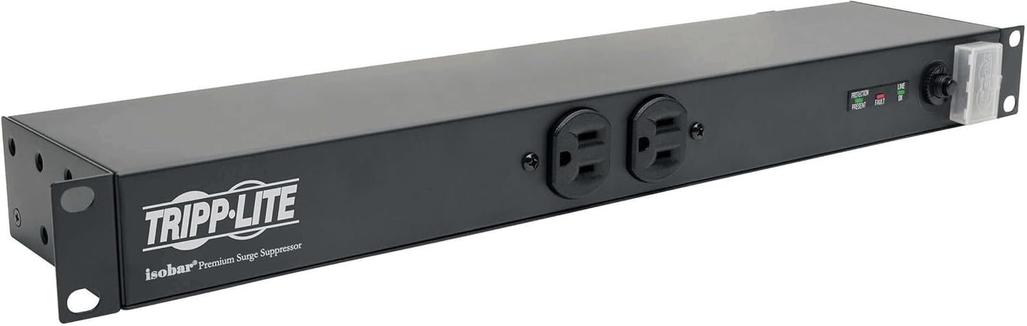 Tripp Lite Isobar Surge Protector Rackmount 12 Outlet 15ft Cord