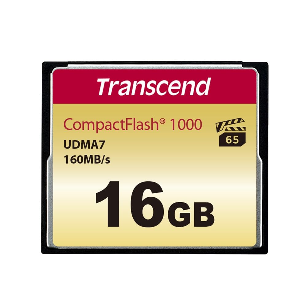 Transcend 16GB CF1000 CompactFlash Memory Card for SLR Cameras