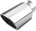 LCGP Exhaust Tip 5in Inlet 8in Outlet 15in Long - Polished Rolled