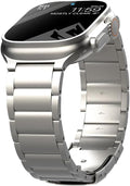 Titanium Metal Band Compatible with Apple Watch - DLC Scratch