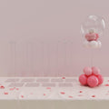 Clear Acrylic Tabletop Balloon Stand Kit 15.75 in - Durable