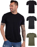 INTO THE AM Men's Athletic Fit Crew Neck Tee - Soft Everyday Shirt Our