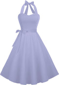 Casual Sundress Halter Retro Vintage Cocktail Dress - Flattering