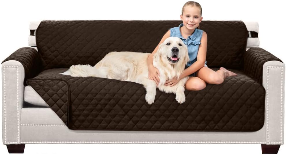 Sofa Shield Couch Slip Cover for Pets and Kids, 70 inch Seat