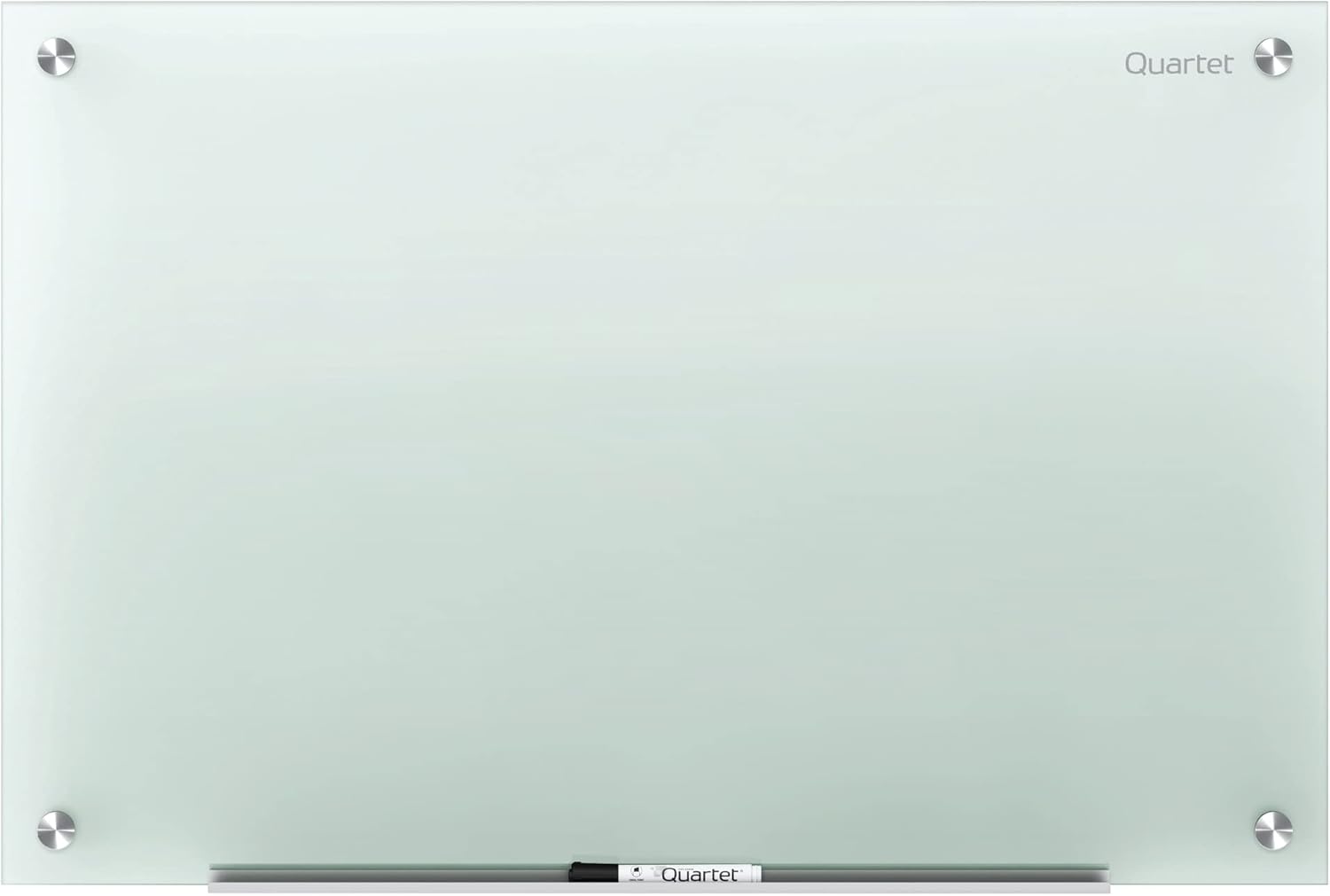Quartet Glass Whiteboard, 4ft x 3ft Non-Magnetic Dry Erase Board