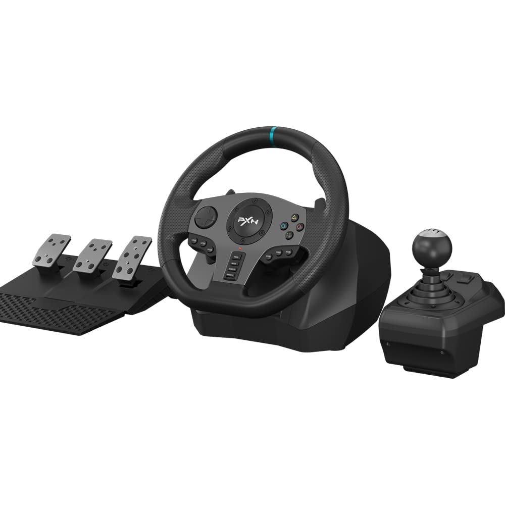 PXN V9 Gaming Steering Wheel with Pedals for Ultimate Racing