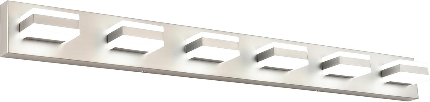 Modern LED Bathroom Vanity Lights Over Mirror Fixture 6 Light