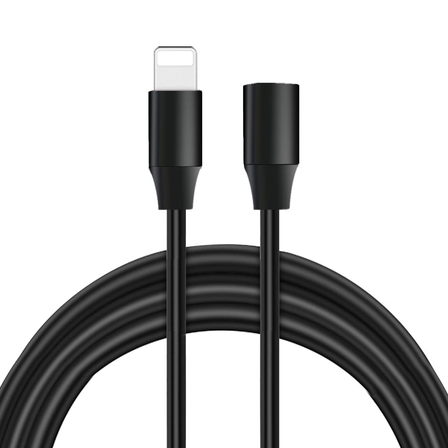 Black Lightning Extension Cable - 3.3ft Power & Data Transfer