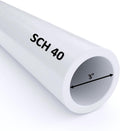 PVC Pipe Sch. 40 3 in White Custom Length 6ft - Durable PVC