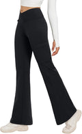 Women's Fleece Lined Flare Leggings - Thermal Water Resistant Pants