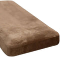 Velvet Stretch Chaise Cover for L Shaped Sofa - Soft, Non-Slip Fit