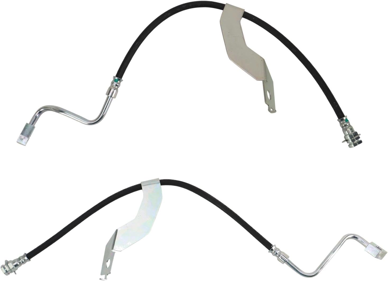 TRQ Front Brake Hose Set for 2008-2012 Ford F-250 F-350