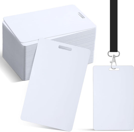 Tinlade 1000 Pcs White CR80 PVC Cards for Business Use