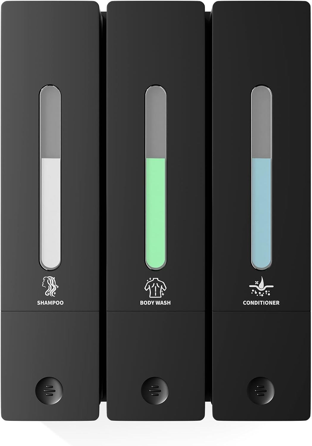 3-Chamber Wall-Mounted Bathroom Dispenser by Aeakey