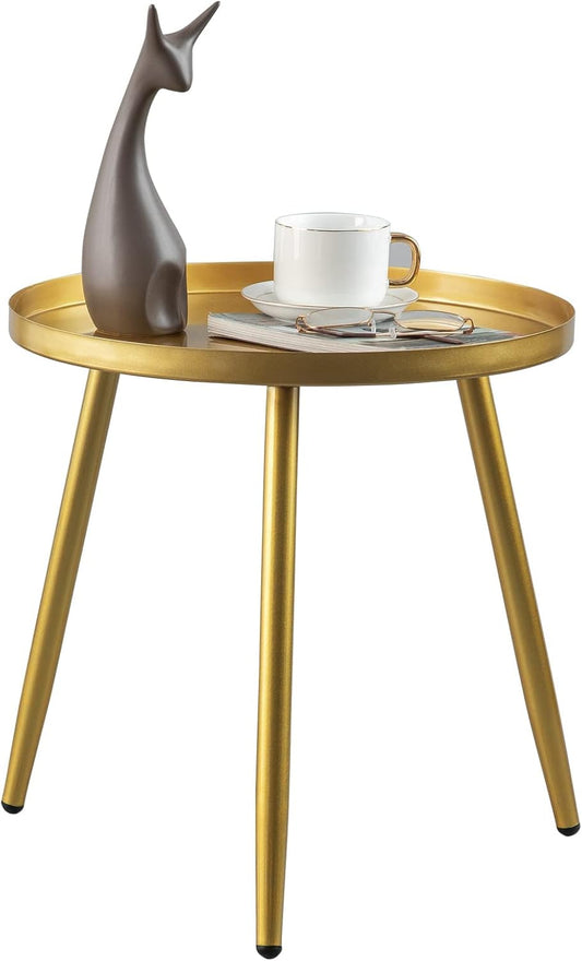 AOJEZOR Gold End Table - Stylish Side Table for Any Room