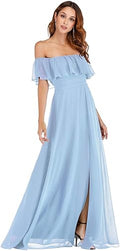 Ever-Pretty Off The Shoulder Ruffle Party Maxi Dress Review