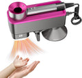 WAVANCKY Magnetic Hair Dryer Holder - No Drilling, Nozzle Storage, Automatic Drying
