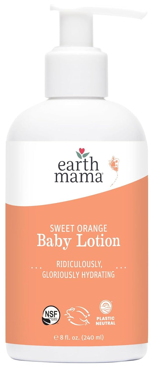 Earth Mama Sweet Orange Baby Lotion - Hydrating Skin Care