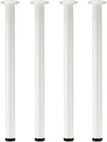 QLLY 29.5 in Adjustable Tall Metal Desk Legs - Sturdy Modern Support