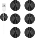 Shintop Cord Organizer 6 Pack Black Cable Clips - Tidy Desk Solution