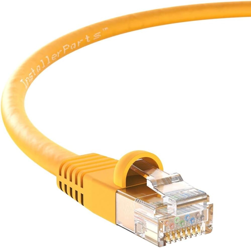 InstallerParts CAT6 Cable UTP Booted 3 FT for High Speed Networks