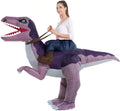HSCTEK Adult Inflatable Ride on Dinosaur Costume - Fast Inflate Fun
