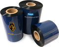 6 Rolls 3.27in x 1476ft Premium Resin-Enhanced Wax Ribbon - Clear