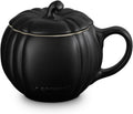 Le Creuset Stoneware Pumpkin Mug with Lid, 14 oz. - Warmth Retention