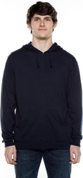 Lightweight Jersey Zip Hoodie for Men - Soft Full Zip Layering