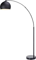 Arquer 66.93in Arc Floor Lamp - Midcentury Black Bell Shade