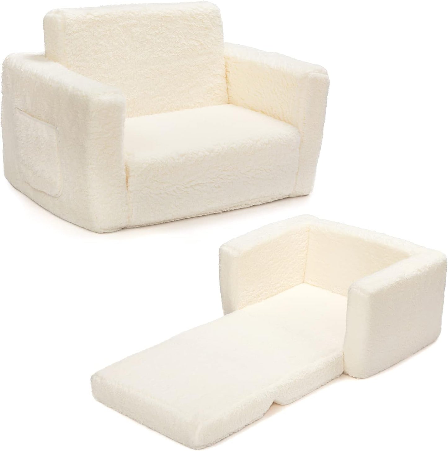 ALIMORDEN Sherpa Kids Couch - Cozy Lounger