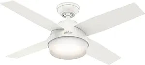 Hunter Dempsey Indoor Ceiling Fan with LED Light and Remote Control