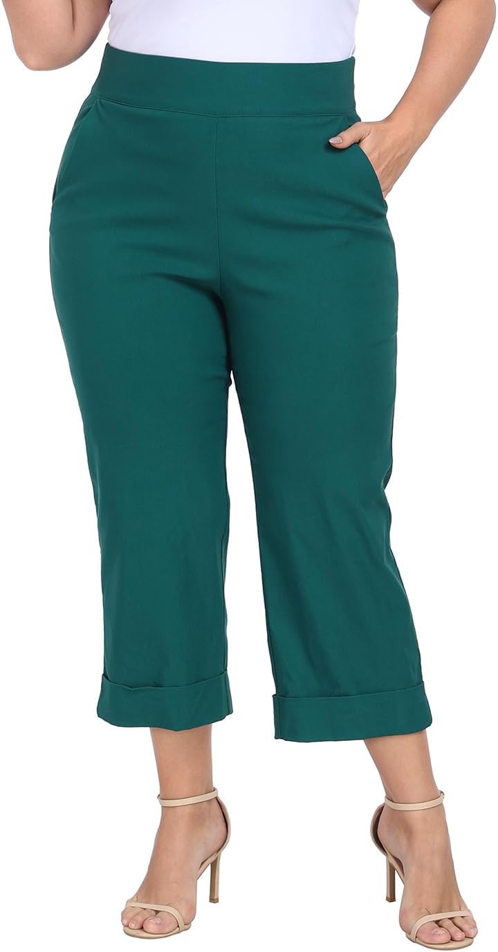 Plus Size Pull On Capris for Women - Comfort and Style Combined