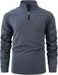 Stylish Quarter Zip Polo Shirt by Kenhansion