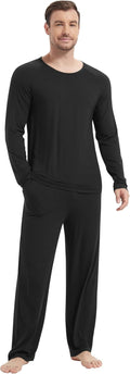 NACHILA Pajamas for Men Viscose Bamboo Long Sleeve Set - Soft Comfort