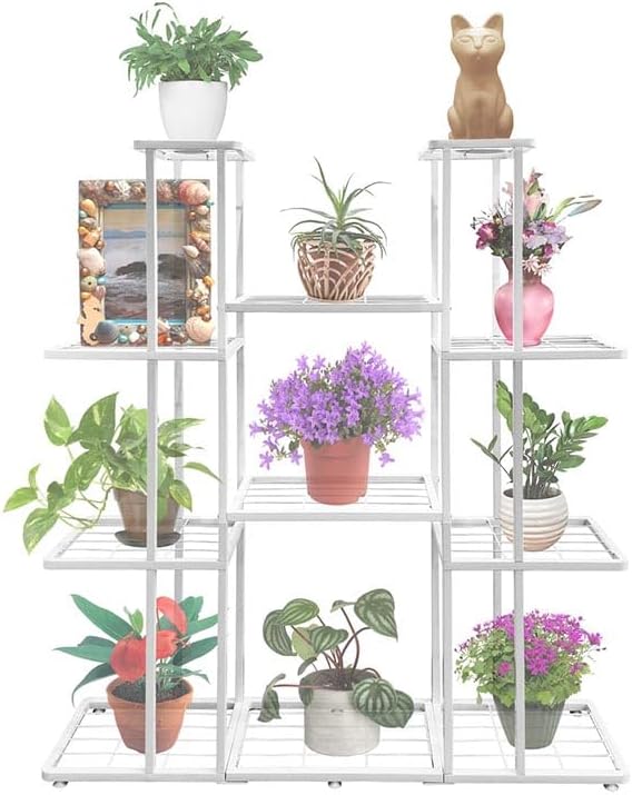 4 Tier Large Plant Stand for Indoor Outdoor Flower Pot Display