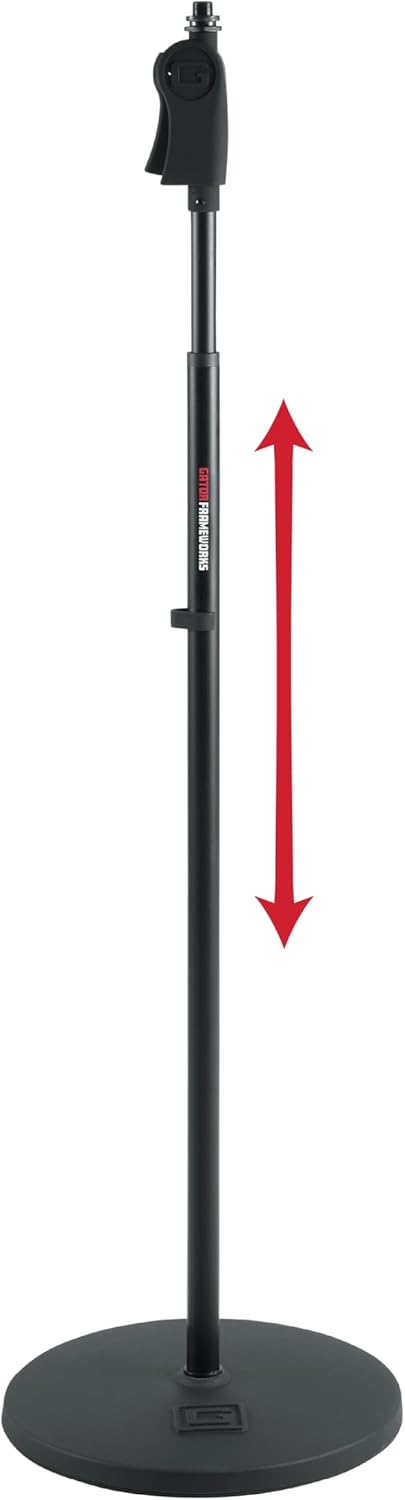 Gator Frameworks Microphone Stand with Weighted Base and Grip