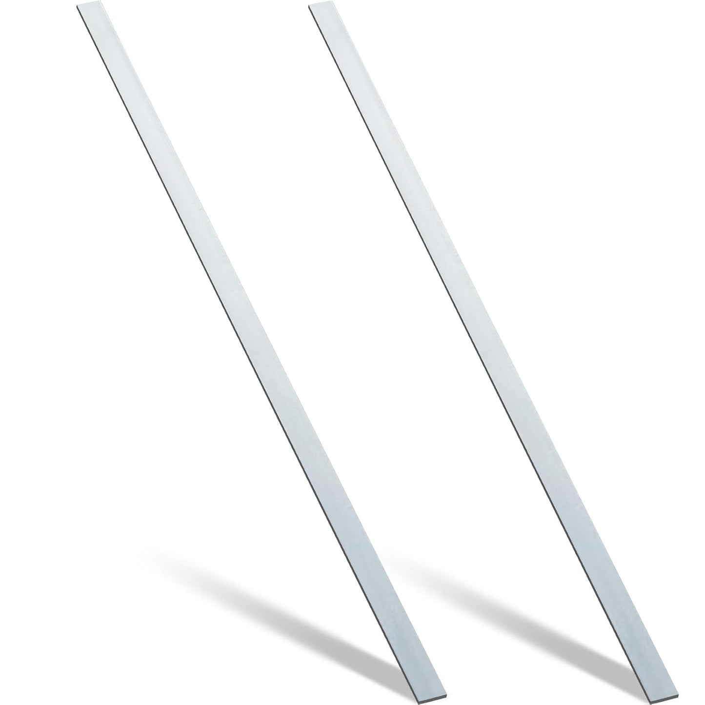 2 Pcs 304 Stainless Steel Flat Bar for DIY Craft Projects