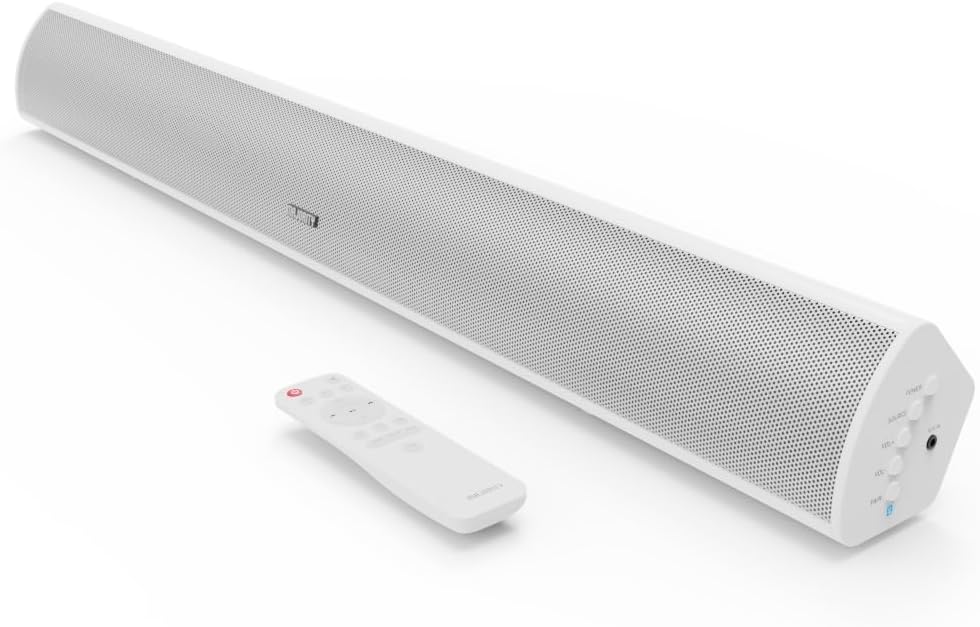 Powerful 120W Sound Bar with Built-in Subwoofer