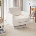 Swivel Accent Chair with Back Pillow - Cozy Comfort!