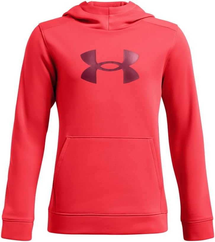 Under Armour Boys' Armour Fleece Big Logo Hoodie for Comfort