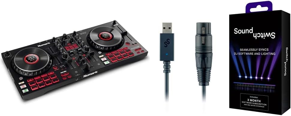 DJ Controller & DMX Bundle - 4 Deck Set with Touch Jog Wheels