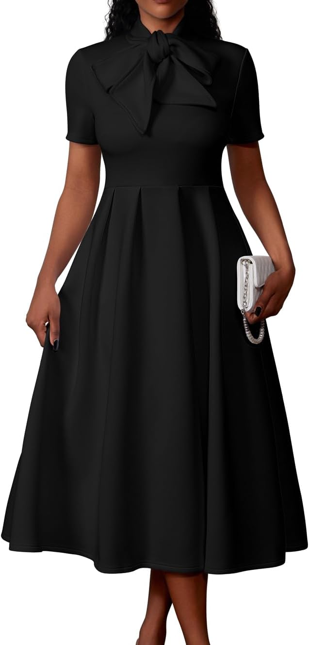Elegant Casual A-Line Dress with Pockets for Women