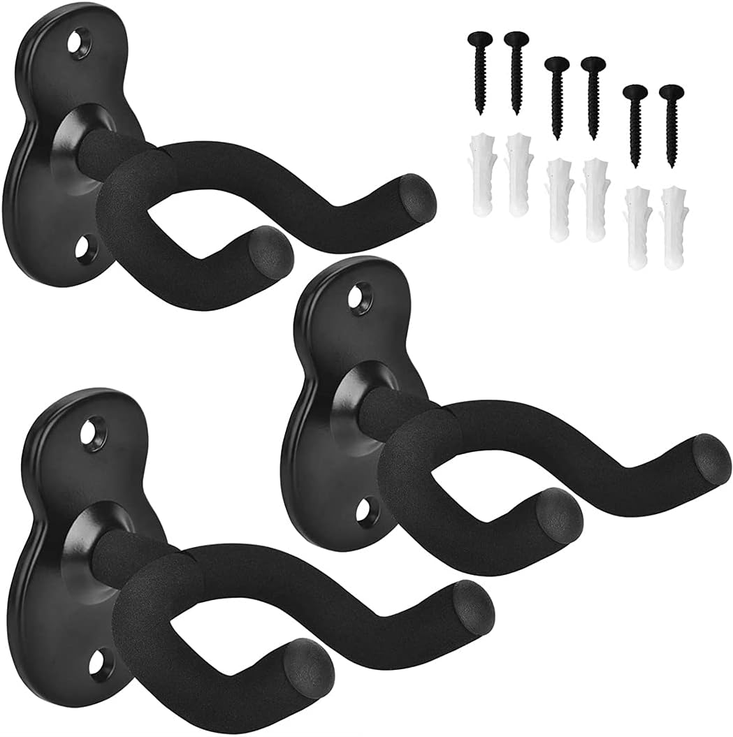 Peng Da Guitar Wall Mounts - Securely Hang 3 Guitars!