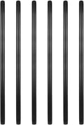 GeilSpace 6 Pack 3/4in 54in Pre-Cut Black Metal Pipe for DIY
