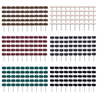 Rocaris 300 Pack Abrasive Buffing Polishing Wheels for Tools