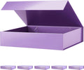 PACKHOME Gift Boxes 11.5x8x2.5 in Glossy Purple - Sturdy Magnetic Lid