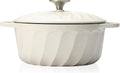 Enameled Cast Iron Dutch Oven with Lid, 3 QT - Versatile Bread & Stew